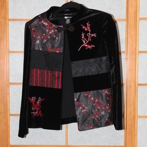 Asian themed unlined jacket